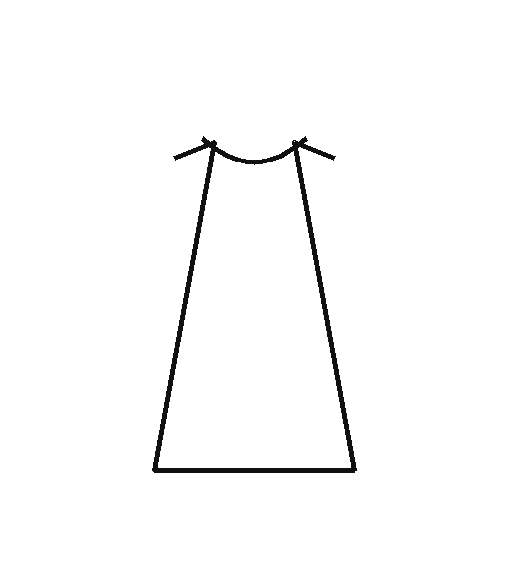 Basketball Jersey blank outline
