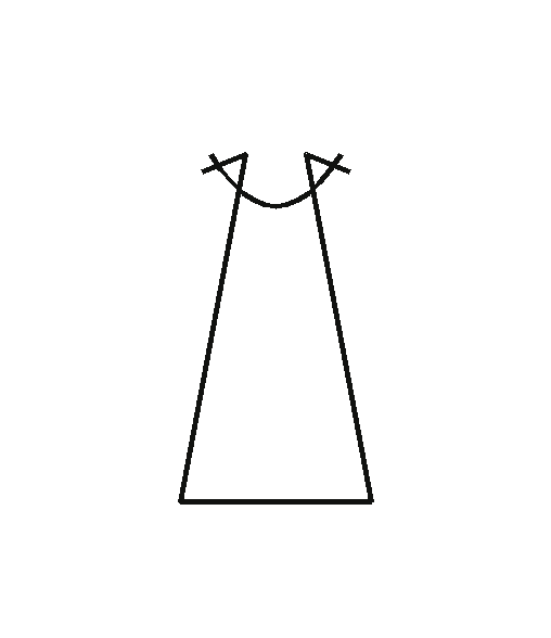 Compression Singlet blank outline