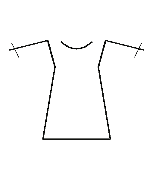 Fleece Crew Sweatshirt blank outline