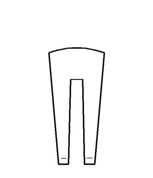 Performance Jogger Pant blank outline