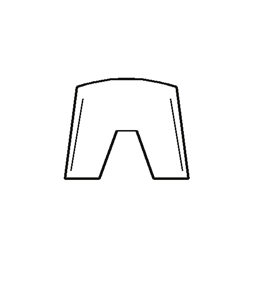 Performance Shorts (7 in) blank outline