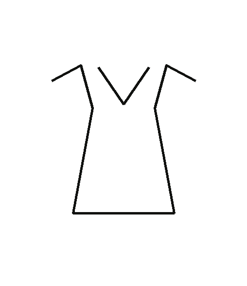 Soccer Jersey blank outline