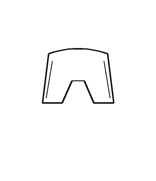 Soccer Shorts blank outline