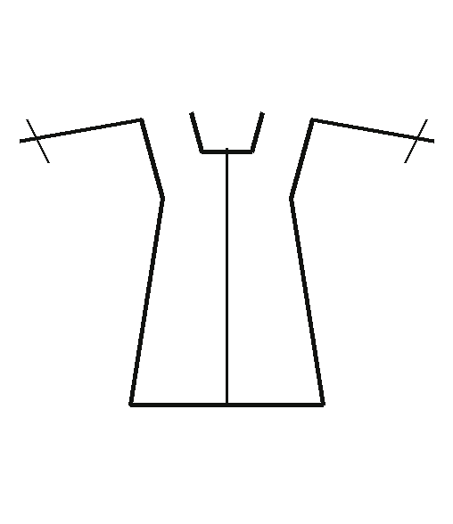Track Jacket blank outline