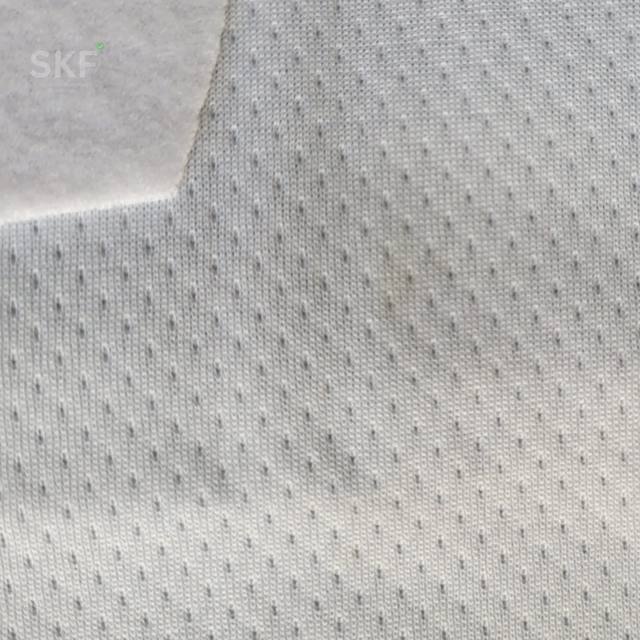 Jacquard Mesh Fleece fabric swatch
