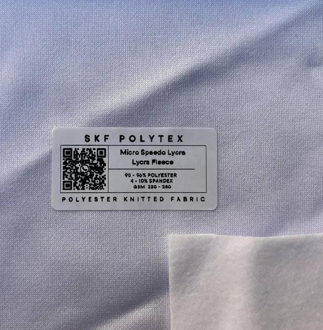 Lycra Fleece fabric swatch