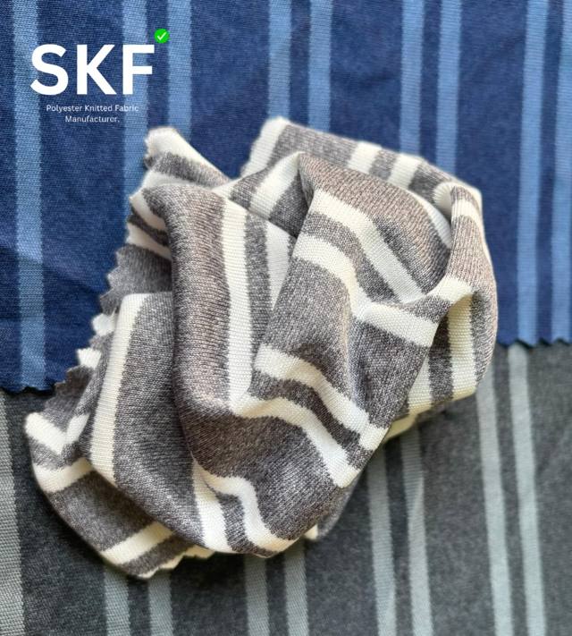 Melange Strip fabric swatch